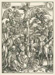 A keresztre feszítés, 1498 körül (fametszet) alkotó: Albrecht Dürer or Duerer