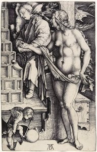 Az álom, 1500 körül (metszet) alkotó: Albrecht Dürer