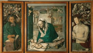A drezdai oltár, 1496 körül (tempera, vászon) alkotó: Albrecht Dürer or Duerer