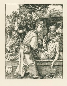 A temetés, 1509-10 körül (fametszet) alkotó: Albrecht Dürer or Duerer