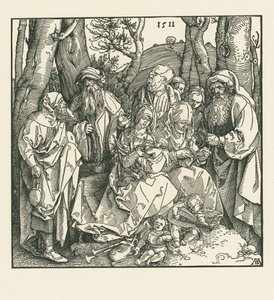 Szent rokonság a lanton játszó angyalokkal alkotó: Albrecht Dürer or Duerer
