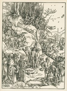 A tízezer ember mártíromsága, 1496 körül (fametszet) alkotó: Albrecht Dürer or Duerer