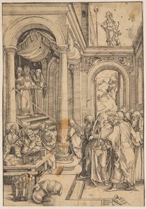 A Szűz bemutatása a templomban alkotó: Albrecht Dürer