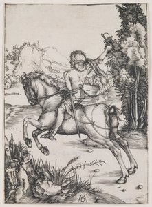 A kis futár, 1496 körül (metszet) alkotó: Albrecht Dürer or Duerer