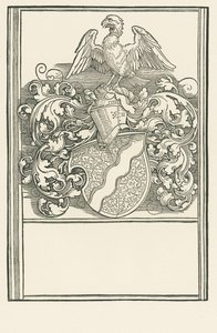 Michael Behaim címere, 1518-20 körül (fametszet) alkotó: Albrecht Dürer or Duerer