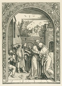 Joachim és Anna találkozása az Aranykapunál alkotó: Albrecht Dürer or Duerer