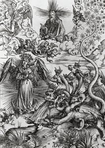 Apokalipszis asszonya és hétfejű sárkány, Apokalipszis alkotó: Albrecht Dürer