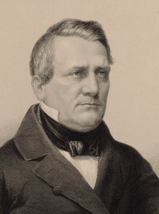 Franz Lachner zeneszerző portréja 1803-1890, 1850. alkotó: Albrecht Fürchtegott Schultheiss