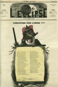 Jóslatok az 1869-es évre. Borító a „” L