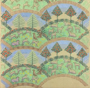 Pásztordallam, 1930 körül (guache papíron)