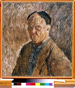 ""Autoportré"" Peinture de Alexander Davidovich Drevin (1889-1938) 1923 Állami Tretyakov Galéria, Moszkva