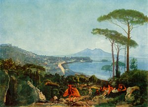 Nápoly kilátása a Pozzuoli felé vezető útról, 1830-as évek, 1965.