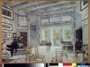 Arszen Korescsenko (1870-1921) A varázstükör című operájának előkészítő dekorációja (A. Korescsenko A varázstükör című operájának színpadtervezése). Alekszandr Jakovlevics Golovin (Alexander Golovin) (1863-1930) munkája, gouache papíron alkotó: Aleksandr Jakovlevic Golovin