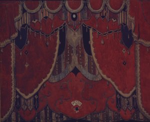 A főfüggöny terve M. Lermontov Az álarcos színdarabhoz, 1917 alkotó: Aleksandr Jakovlevic Golovin