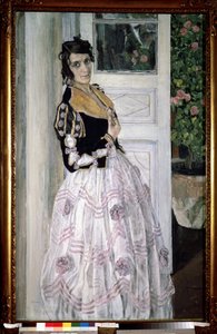 "Fiatal spanyol nő az erkélyen" Alekszandr Jakovlevics Golovin (Alexander Golovin) festménye (1863-1930) 1911 Állami Orosz Múzeum, Szentpétervár alkotó: Aleksandr Jakovlevic Golovin