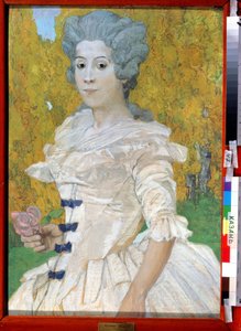 ""Marquise portréja"" Peinture de Alexander Yakovlevich Golovin (Alexandre Golovine) (1863-1930) 1908 Állami Művészeti Múzeum, Tatár Köztársaság, Kazan alkotó: Aleksandr Jakovlevic Golovin