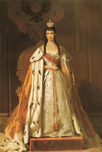 Mária Fjodorovna portréja (1847-1928) alkotó: Aleksandr Petrovic Sokolov