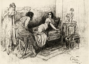 Illusztráció a "Háború és béke" című művéhez, Lev Tolsztoj (litho)