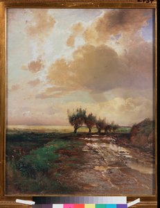 Országút (Országút) - Alekszej Kondratyevics Savrasov (1830-1897) festménye, olaj, vászon