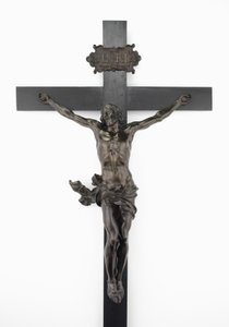 Feszület, 1646 körül (bronz, körtefa ebonizálással és festéssel)