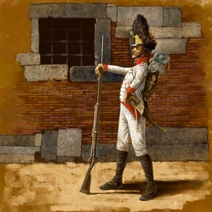 Osztrák vonali gránátos, 1809 körül, 2024