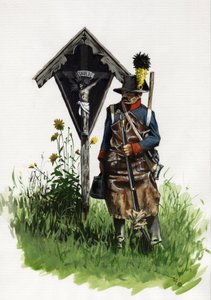 Első Birodalom (1804-1814 és 1815): az osztrák hadsereg úttörő katonája alkotó: Alessandro Lonati