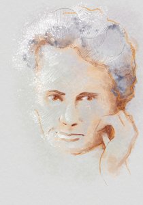Marie Sklodowska Curie, 2023 (illusztráció) alkotó: Alessandro Lonati