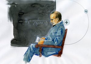 Max Planck német fizikus (Max Planck német fizikus (1868-1947) portréja) alkotó: Alessandro Lonati