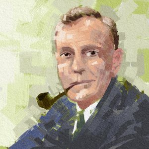Edwin Hubble csillagász portréja, 2023 (illusztráció) alkotó: Alessandro Lonati