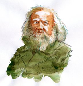 Dmitrij Ivanovics Mengyelejev, Mengyelejev (vagy Dmitrij Mengyelejev) portréja alkotó: Alessandro Lonati