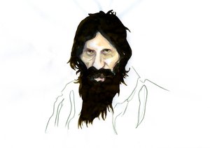 Grigorij Jefimovics Raszputyin portréja (Raszputyin alkotó: Alessandro Lonati