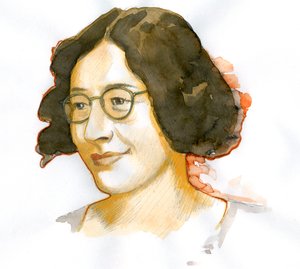 Simone Weil (1909-1943) francia filozófus portréja alkotó: Alessandro Lonati