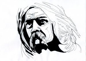 Vercingetorix (Kr. e. 72-46), a gall népek fő arverne-i föderátorának portréja alkotó: Alessandro Lonati