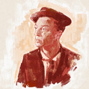 Buster Keaton rendező és színész portréja (illusztráció) alkotó: Alessandro Lonati