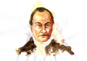 Auguste Comte francia filozófus (1798-1857) portréja (Auguste Comte francia filozófus) alkotó: Alessandro Lonati