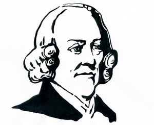 Adam Smith filozófus és közgazdász portréja (1723-1790) Rajz alkotó: Alessandro Lonati