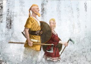 Vikingek a köderdőben alkotó: Alessandro Lonati