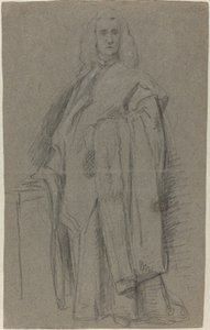 San Marco velencei ügyésze [recto] alkotó: Alessandro Longhi or Pietro Longhi