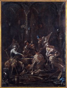 Bizarrerie (Oddity) Alessandro Magnasco dit il Lissandrino (1667-1749) festménye, mérete 58x44 cm Genes, Musei di Strada Nuova (korábban Palazzo Bianco) alkotó: Alessandro Magnasco