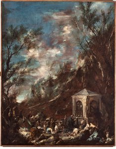 Zarándoklat (zarándoklat) Alessandro Magnasco dit il Lissandrino (1667-1749) festménye alkotó: Alessandro Magnasco