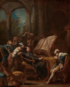 A kórusénekesek alkotó: Alessandro Magnasco