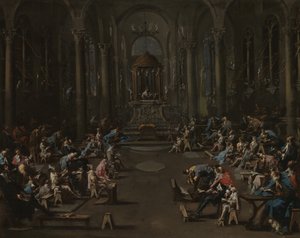 A zsinagóga, 1725-35 alkotó: Alessandro Magnasco