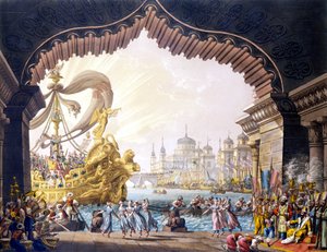 A keresztes lovag Egyiptomban alkotó: Alessandro Sanquirico
