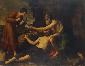 Lót és lányai (olaj, vászon)