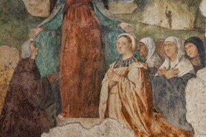 Irgalmasasszony és Boldog Isnardo da Chiampo, részlet alkotó: Alessandro Verla