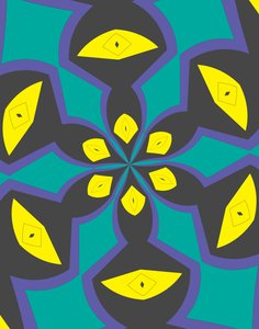 arabeszk #4,2019, (vegyes technika) alkotó: Alex Caminker