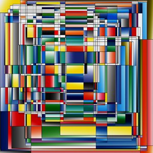 vértestek, 2019, (gradiens) alkotó: Alex Caminker