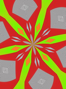 díszek #110,(vegyes technika) alkotó: Alex Caminker