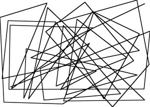 string-line mint kubizmus, 2017,(vegyes technika) alkotó: Alex Caminker