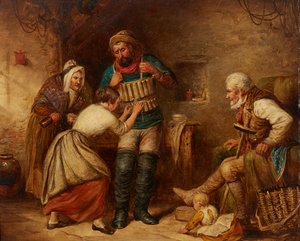 Ki a Mentőbe – 1876 (olaj a fedélzeten) alkotó: Alex Leggatt